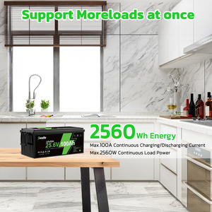 Batteria LiFePO4 a Ciclo Profondo 12V/24V/48V 100Ah con BMS Swalle, Disponibile in USA, UE, DE, <span class=keywords><strong>PL</strong></span>, Generatore Solare Portatile per Emergenze e Uso Esterno - Product Image 3