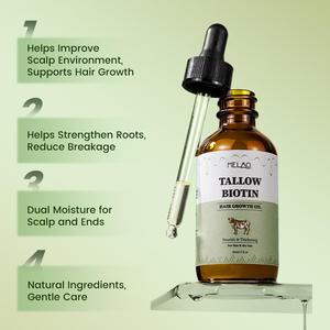 Huile capillaire revitalisante au suif et à la biotine pour le cuir chevelu, marque privée – Huile de croissance capillaire au suif et à la biotine pour les soins capillaires - Product Image 4