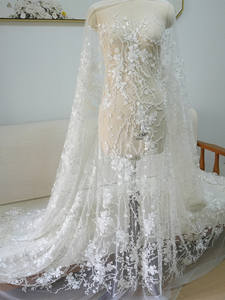 Especiales Nueva flor tridimensional Nail Bead Industria pesada Bordado Bead Lentejuelas Tela de encaje para vestidos de novia Niños - Product Image 4