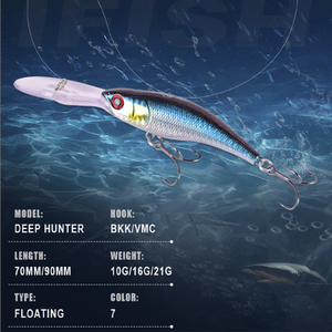 Leurre de pêche <span class=keywords><strong>Minnow</strong></span>, yeux de poisson 3D, plongeur profond, leurres <span class=keywords><strong>Minnow</strong></span> noirs, accessoires de pêche, leurres de pêche durs, leurres <span class=keywords><strong>Minnow</strong></span> japonais, leurres durs - Product Image 2