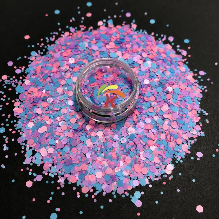 wholesale various colors polyester chunky glitter powder bulk Christmas glitter ornament