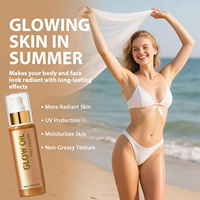 Biologische Veganistische Zelfbruinende Olie Zonwerende Bronzer Crème Met Zonnebrandolie