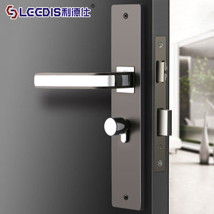 Lideshi Lever Lock Zinc Alloy Keyless Silent Interior Door Lock For Wooden Doors Modern Minimalist Design - Product Image 1