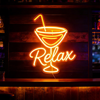 Letrero de Neón Personalizado con Diseño Gratuito, Letrero LED de Neón para Bar, Cocteles, Logotipo Personalizado, Letras, Habitación, Negocio, Publicidad