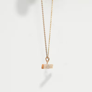 Collar Minimalista con Diamantes, con Diamante Creado en Laboratorio, Joyería Hecha a Mano en Oro, Collar Elegante y Delicado para Uso Diario - Product Image 5