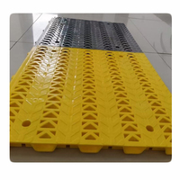 Dalles de sol de garage modulaires, tapis en plastique PP à emboîtement pour lavage de voitures, entrepôt, salle d'exposition, ventilés et durables