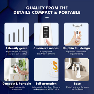 Outil multifonctionnel 7-en-1 en ABS pour sculpter le visage, raffermir la peau, masseur de cou avec lifting du double menton, appareil de soin de la peau efficace - Product Image 5