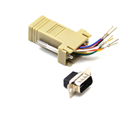 Connecteur d'ordinateur: Connecteur D-Sub vers adaptateur RJ45 mâle/femelle 9P/15P/25P