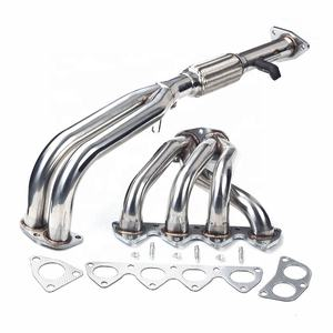 Nouveau kit de collecteur d'échappement de course Target Performance en acier inoxydable poli 4-2-1 Tri-Y pour Prelude BB6 2.2L H22A4 DOHC VTEC 1997-2001 - Product Image 4