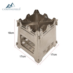 Réchaud pliant en acier inoxydable pour le camping, la randonnée, la cuisine en plein air, le backpacking, réchaud pliant en métal - Product Image 5