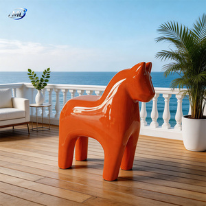 Custom Durable Fiberglass Cartoon Pony Sculpture Outdoor & Kids Decor Ornaments - Product Image 4