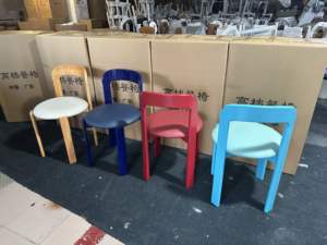 Silla de <span class=keywords><strong>Comedor</strong></span> de Madera Maciza con Respaldo Grueso, Diseño Moderno, Panel de Madera Contrachapada Colorida para <span class=keywords><strong>Muebles</strong></span> de Hogar, para Uso en Apartamentos - Product Image 6