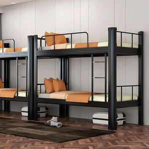 Коммерческие металлические двухъярусные кровати студенческие стальные двухъярусные кровати для взрослых - Product Image 3