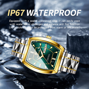 Montre-bracelet pour homme Binbond B400 <span class=keywords><strong>400</strong></span>, quartz, bracelet en acier inoxydable, étanche, date automatique, style business décontracté. - Product Image 4