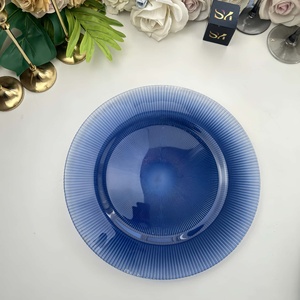 <span class=keywords><strong>SONYA</strong></span> DINNERWARE Venta al por mayor Platos de presentación elegantes con diseño Ray para bodas, de vidrio ecológico - Product Image 6