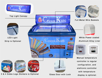 Congélateur Vitrine Commercial à Porte Vitrée pour Crèmes Glacées et Sorbets SD/SC-308Y
