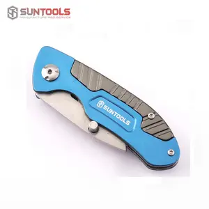 Two color oxidation aluminum handle high quality folding paper- cutting box cutter utility knife