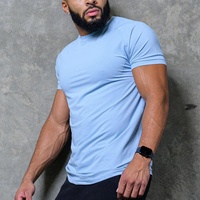T-shirt de sport pour homme en polyester personnalisé, à manches courtes, léger, à séchage rapide, pour la course à pied, la musculation et la salle de sport