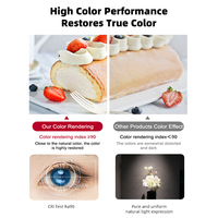 Luz de Riel LED COB TL402 18W-36W con Reflector ALANOD Ra90 UGR19, Sistema de Iluminación de Riel, Certificación CE EMC RoHS, Comercial