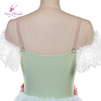 25174 vert clair groupe danse Ballet Tutu romantique Long Giselle Costume de danse pour Performance