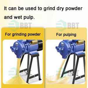 Stainless Steel Motor New Dry Wet Corn Grinder Wheat Rice Soybean Pulp Grain Powder <strong>Flour</strong> <strong>Mill</strong> Competitive Price 3000W 50kg/h - Product Image 5
