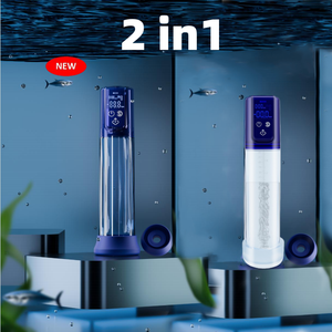 バスファン防水電動ペニスポンプスマートLCDアダルトペニスポンプ、快適なペニススリーブ付きでしっかりとした勃起、スタミナトレーニングを実現 - Product Image 4