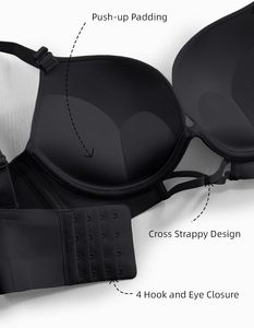 <span class=keywords><strong>Reggiseno</strong></span> imbottito push-up da donna, aggiunge <span class=keywords><strong>2</strong></span> coppie di taglia, senza cuciture, con supporto a filo, reggiseni per donna - Product Image 5