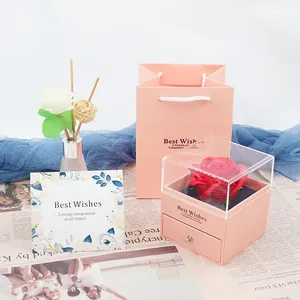 Rose éternelle sous cloche en verre, <span class=keywords><strong>La</strong></span> <span class=keywords><strong>Belle</strong></span> <span class=keywords><strong>et</strong></span> <span class=keywords><strong>la</strong></span> <span class=keywords><strong>Bête</strong></span>, Savon en forme de rose, Cadeaux pour <span class=keywords><strong>la</strong></span> Saint-Valentin <span class=keywords><strong>et</strong></span> <span class=keywords><strong>la</strong></span> Fête des Mères, Décoration d'intérieur - Product Image 6