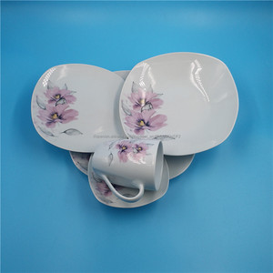 Buena calidad cerámica platos decal borde dorado 20 o 30 piezas vajilla de porcelana - Product Image 5