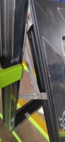 Ventana de Aluminio con Doble Acristalamiento, Insonorizada e Impermeable, de Apertura Superior, para Renovaciones Residenciales, Mejora, Reequipamiento, Reemplazo