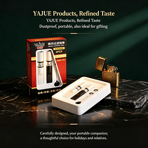 Porte-filtre à cigarettes réutilisable et lavable, filtration microporeuse, embout pour fumeurs, filtre purificateur de fumée de cigarette - Product Image 1