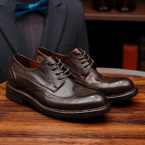 Leather Men Soft Casual Oxford <b>Flat</b> Shoes with Laces Suitable for Business Formal Wear and Versatile for Various Occasions - Product Image 6