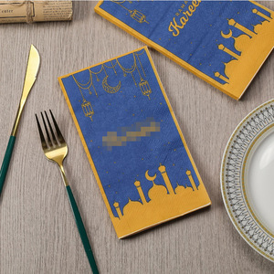 Ramadan Themed Printed Napkins Rectangle Medium Size Disposable Party Supplies for Holiday Celebration - Product Image 1
