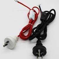 Cordon d'alimentation australien avec interrupteur, câble en tissu australien, douilles B22 E27 E14, ensembles de fils électriques, pièces de rechange pour lampes suspendues