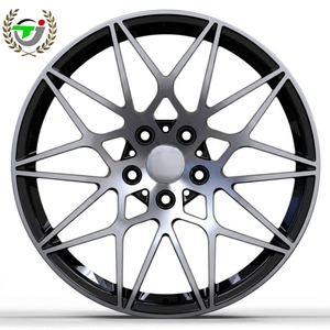 Rueda de aleación forjada monobloque de diseño con tapa central, acabado mecanizado color bronce, en stock, llanta de repuesto para vehículos de pasajeros de alto rendimiento - Product Image 2