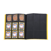 Classeur de rangement pour cartes de jeu Poke Mon A4 à 9 pochettes avec couverture en PVC/PU et en PP, logo personnalisé, design coloré, capacité de 360 cartes