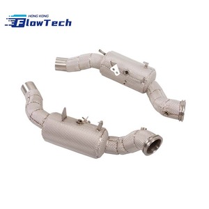 ชุดท่อลงสแตนเลส SS304 แบบไหลสูงสำหรับมาเซราติ เลวานเต้ 3.0T V6 พร้อมแผ่นกันความร้อนบนท่อไอเสียเพื่อเพิ่มประสิทธิภาพ - Product Image 4
