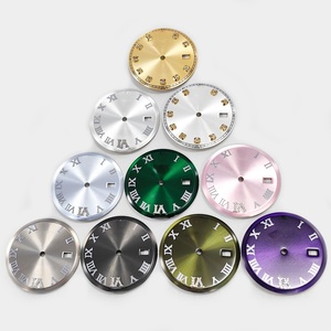 Quadrante per <span class=keywords><strong>Orologio</strong></span> con Diamanti Dorati e Numeri Romani Argentati per <span class=keywords><strong>Orologio</strong></span> da 36mm 1601, Compatibile con Movimento 1570 1575, Parti di Ricambio Aftermarket per Orologi. - Product Image 1