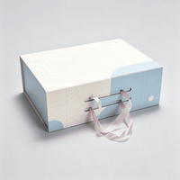 Caja de Regalo Magnética Plegable de Cartón Pequeña, Ecológica, de Lujo, Única, con Logotipo Personalizado, Cierre Magnético y Cinta