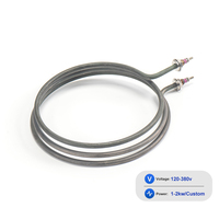 Élément chauffant tubulaire électrique en acier inoxydable pour four, spirale tubulaire pour chauffage au gaz