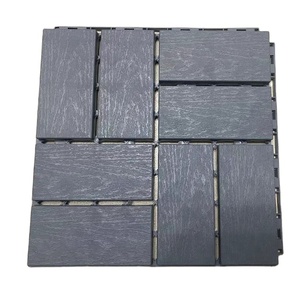 Azulejos de suelo de patio trasero de jardín, azulejos de cubierta compuestos de enclavamiento para exteriores, azulejos de cubierta de balcón entrelazados Wpc - Product Image 4