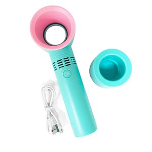 Pinky leem Wholesale Handheld pink Hand Custom <b>Mini</b> Portable Charging Water Personal Eyelash Clip Neck Fan - Product Image 1