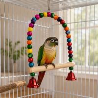Jouet à bascule en perles écologique et moderne pour oiseaux, pour perroquets