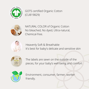 Meilleur prix 100% coton bio tricoté tissu confortable 180gsm serviette pour garçons emballage personnalisé colorant naturel fabriqué - Product Image 4