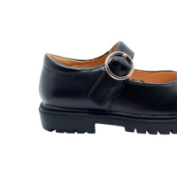 Dernier modèle de chaussures d'école à prix d'usine chaussures en cuir de vache pour enfants