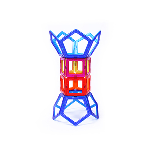 The wisdom mother meets a 100 pieces <span class=keywords><strong>block</strong></span> strong magnet plastic children's educational toys - Product Image 3