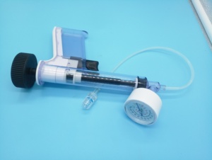 Inflador tipo pistola Tianck, dispositivo de inflado de globos de radiografía de cardiología intervencionista médica desechable - Product Image 5