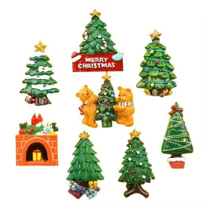 2023 New Arrivals Christmas Decoration Supplies Polyresin 3d Fridge Magnet Home Decoration Europe Santa Holiday YX 1000 Pcs