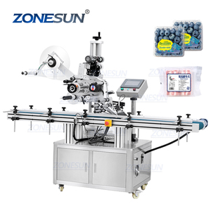 Zonesun เครื่องติดฉลากพื้นผิวเรียบแบบตั้งได้อัตโนมัติ ZS-TB150P2ถุง doypack Mylar - Product Image 1