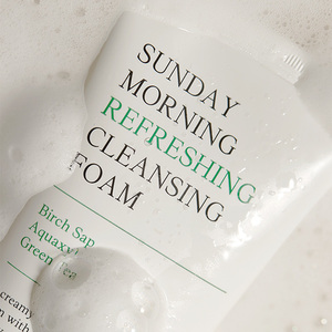 Mousse nettoyante rafraîchissante <span class=keywords><strong>Sunday</strong></span> <span class=keywords><strong>Morning</strong></span> 120ml Nettoyant doux à la sève de bouleau et au thé vert pour peaux sensibles - Product Image 2